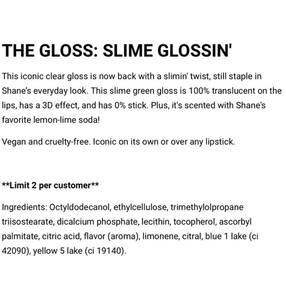 JEFFREE STAR x SHANE DAWSON The Gloss Slime Glossin NEW IN BOX!!! - Picture 4 of 6